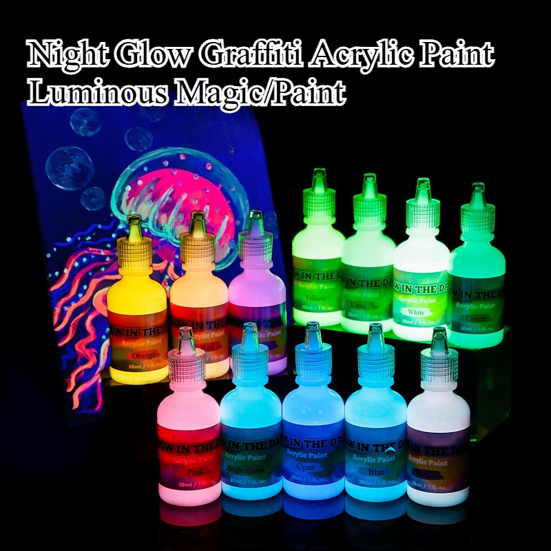 Metallic Paint Set - 30ml 12/18 Color Luminous Paint Set
