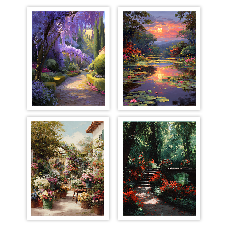 Metallic Paint Set - GATYZTORY Painting By Numbers Acrylic Garden