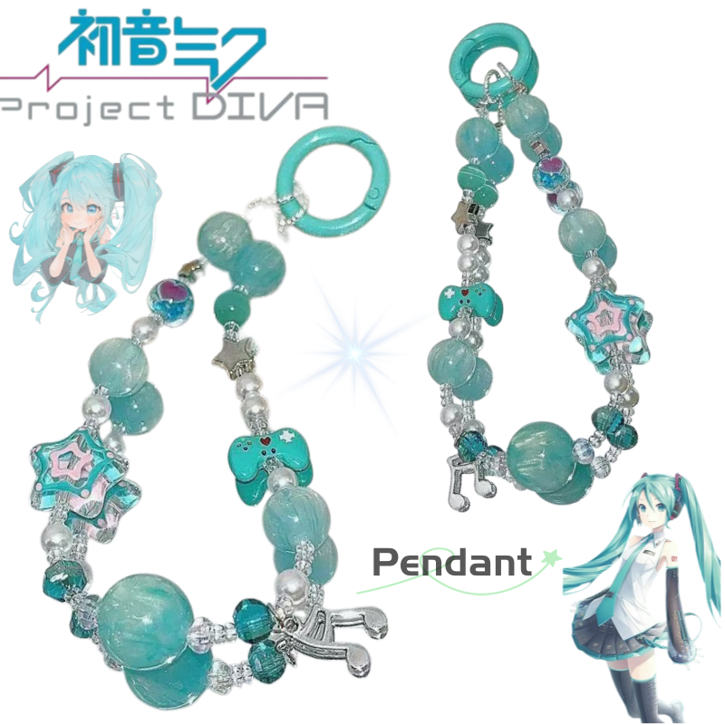 Model Kit Mobil - Hatsune Miku Phone chain cartoon and