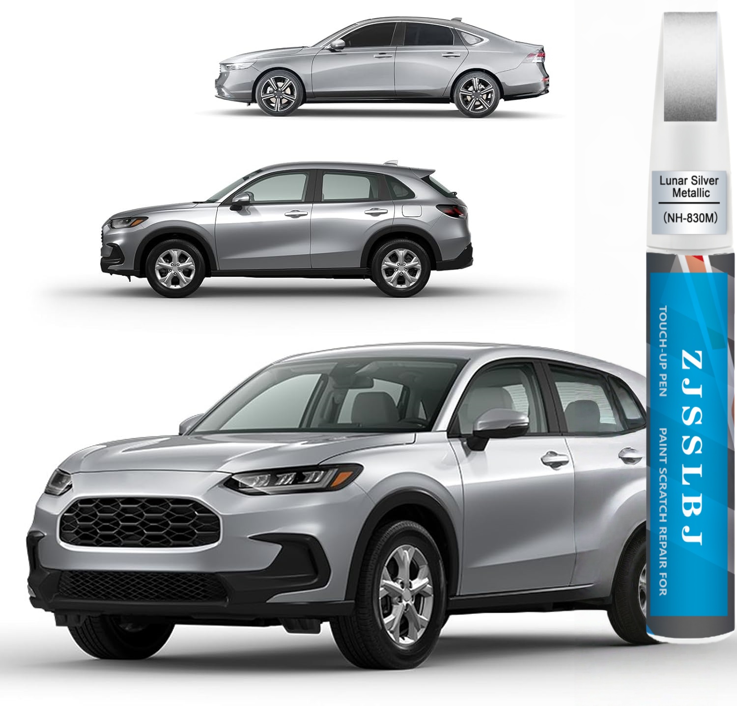 Metallic Paint Set - Car Touch Up Paint(Lunar Silver Metallic(NH-830M))