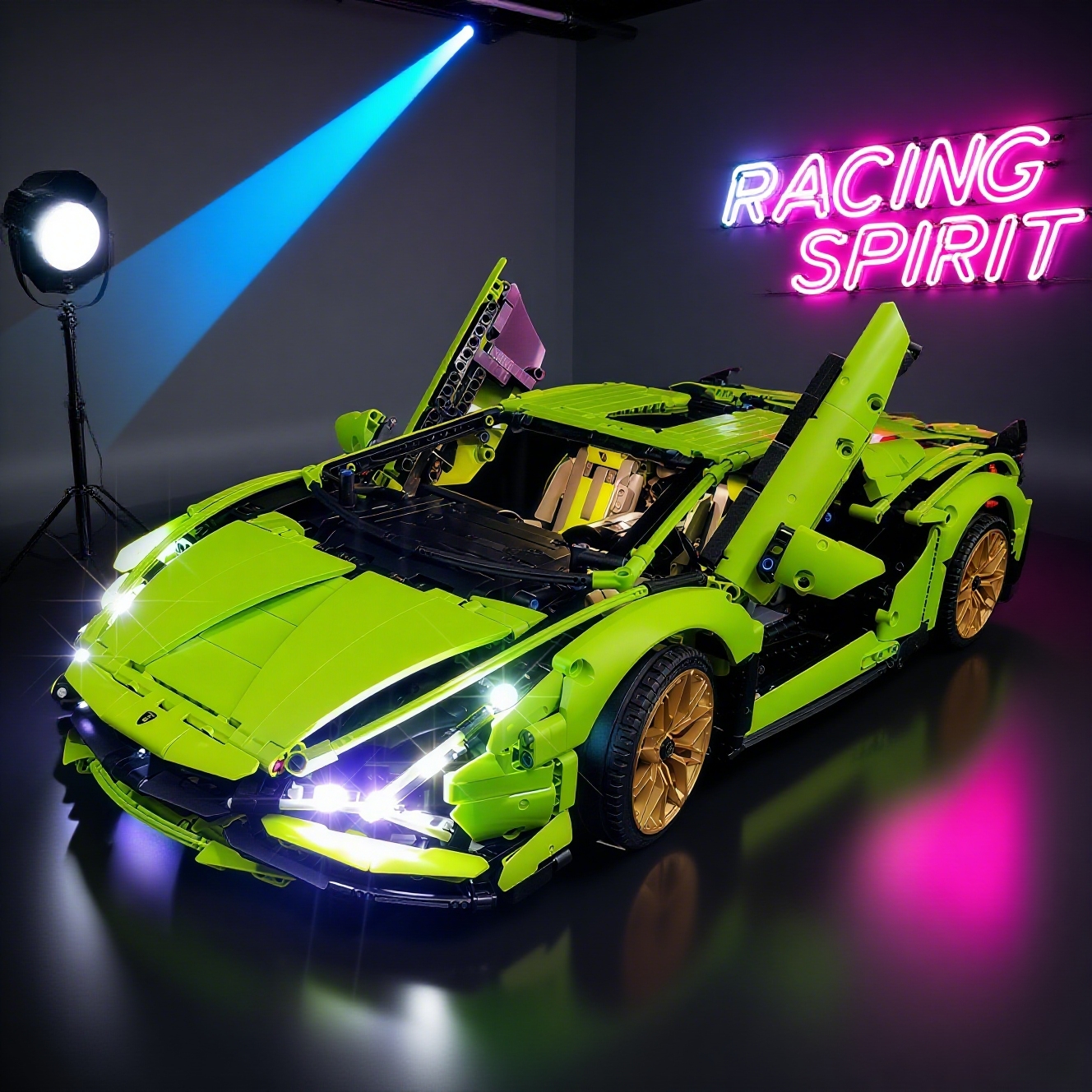Model Kit Lamborghini - LED Light For 42115 Lamborghini SIAN