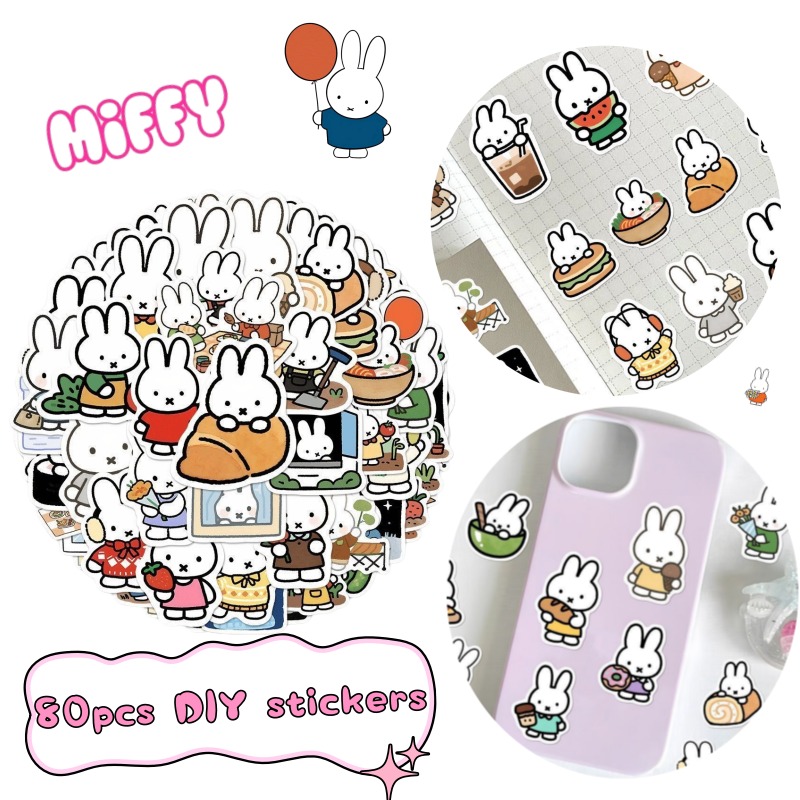 Model Kit For Girls - Miffy Rabbit Head Sticker High Color