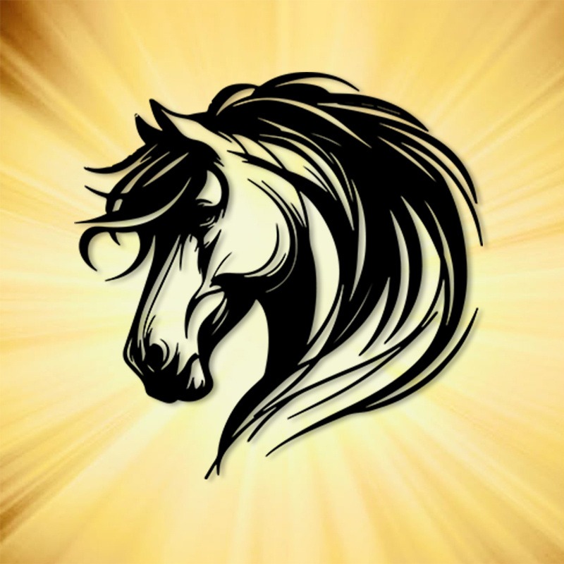 Model Kit Vintage - Vintage Horse Metal Wall Art, Durable