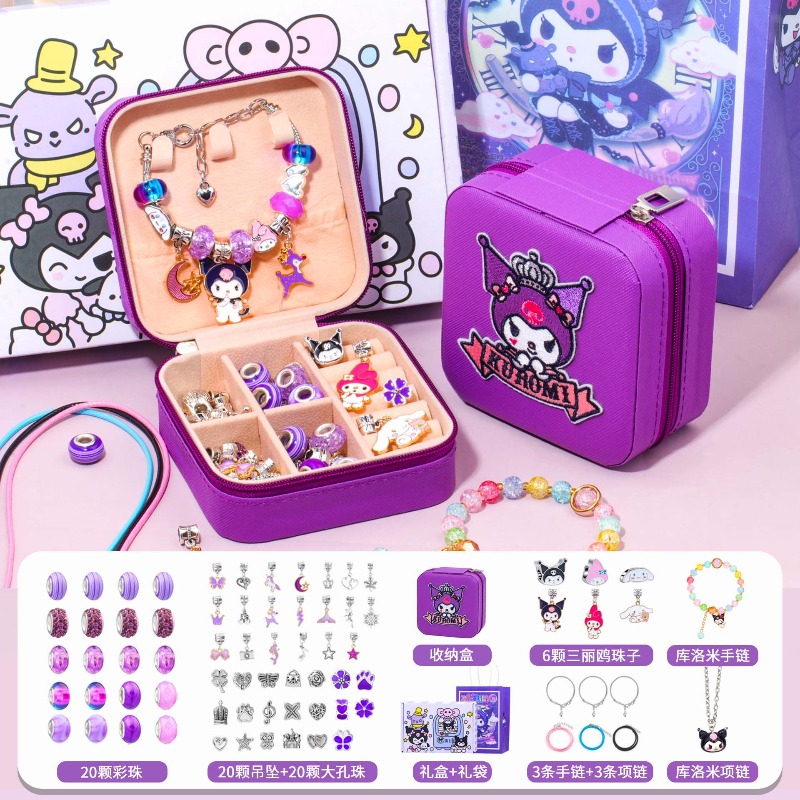 Sanrio Kuromi Beads Charm Brac - Model Kit For Girls ulasan dan harga