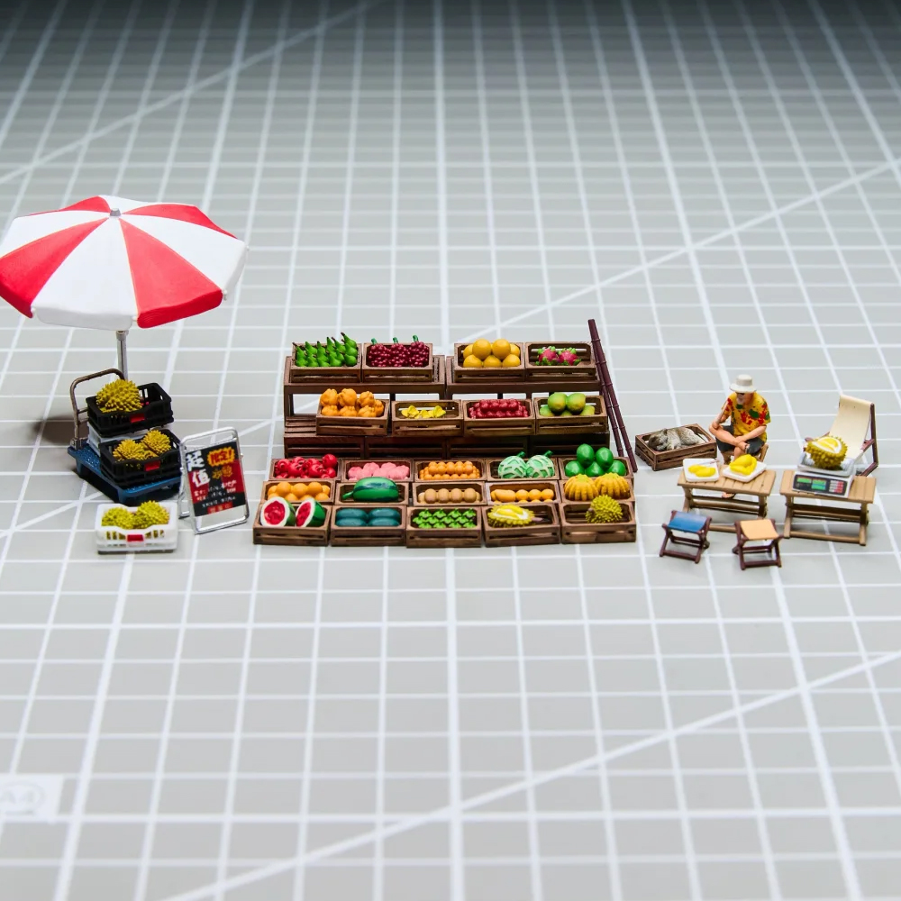 Kicarmod 1/64 Fruit Stand Mode - Model Kit Resin ulasan dan harga