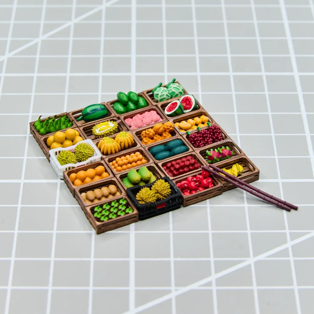 Kicarmod 1/64 Fruit Stand Mode - Model Kit Resin ulasan dan harga