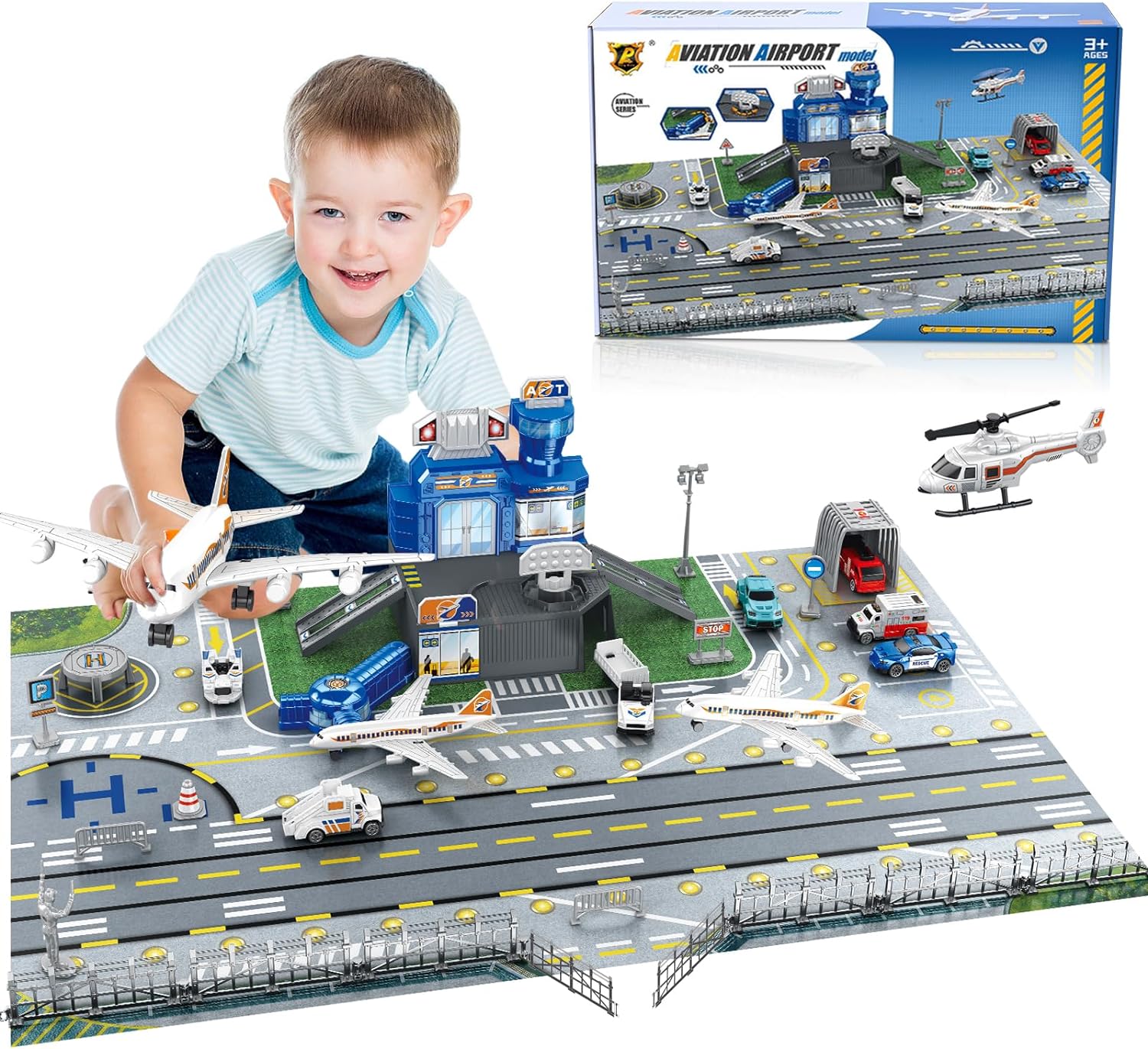 Children's Airport Scene Toy S - Model Kit Planes ulasan dan harga