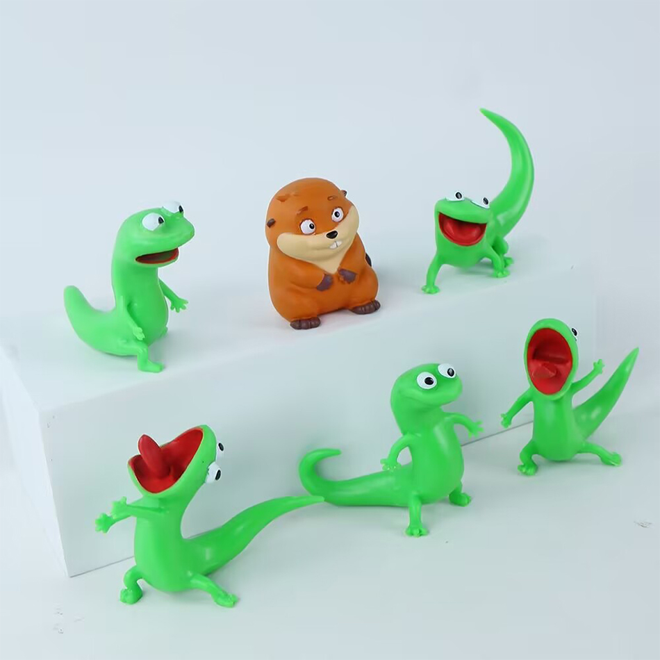 Green Lizard TOM Hoppers Anime - Model Kit Lizard ulasan dan harga