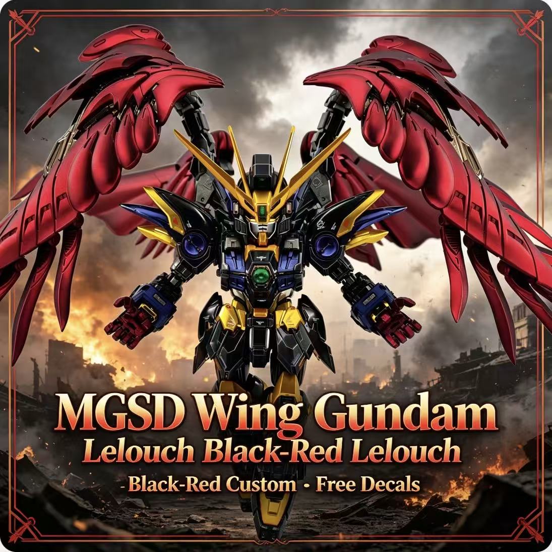 MGSD Wing Lelouch Color Scheme - Gundam Model Mg ulasan dan harga