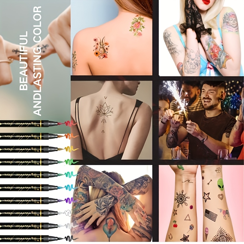 Temporary tattoo marker set wi - Metallic Paint Set ulasan dan harga
