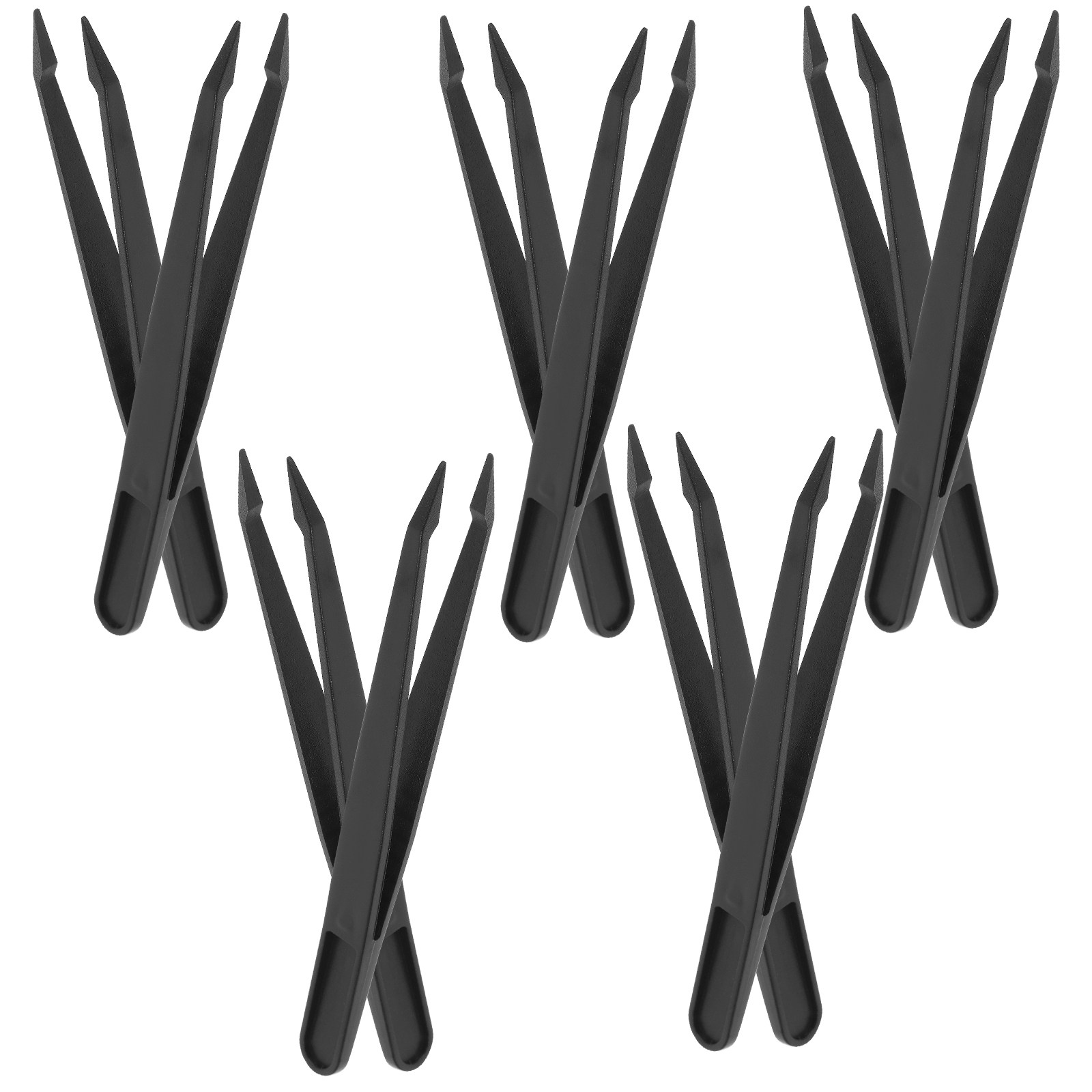 10Pcs Plastic Precision Tweeze - Model Kit Tweezers ulasan dan harga