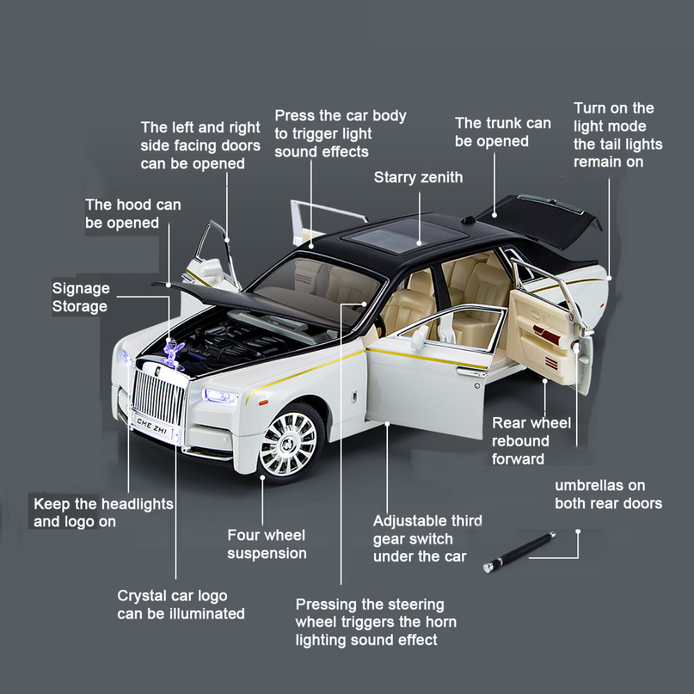 1/24 Rolls Royce Phantom Dieca - Model Kit Lamborghini ulasan dan harga