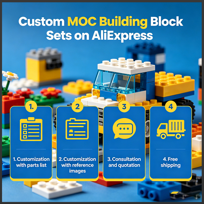 Train MOC Building Blocks DIY  - Model Kit Train ulasan dan harga