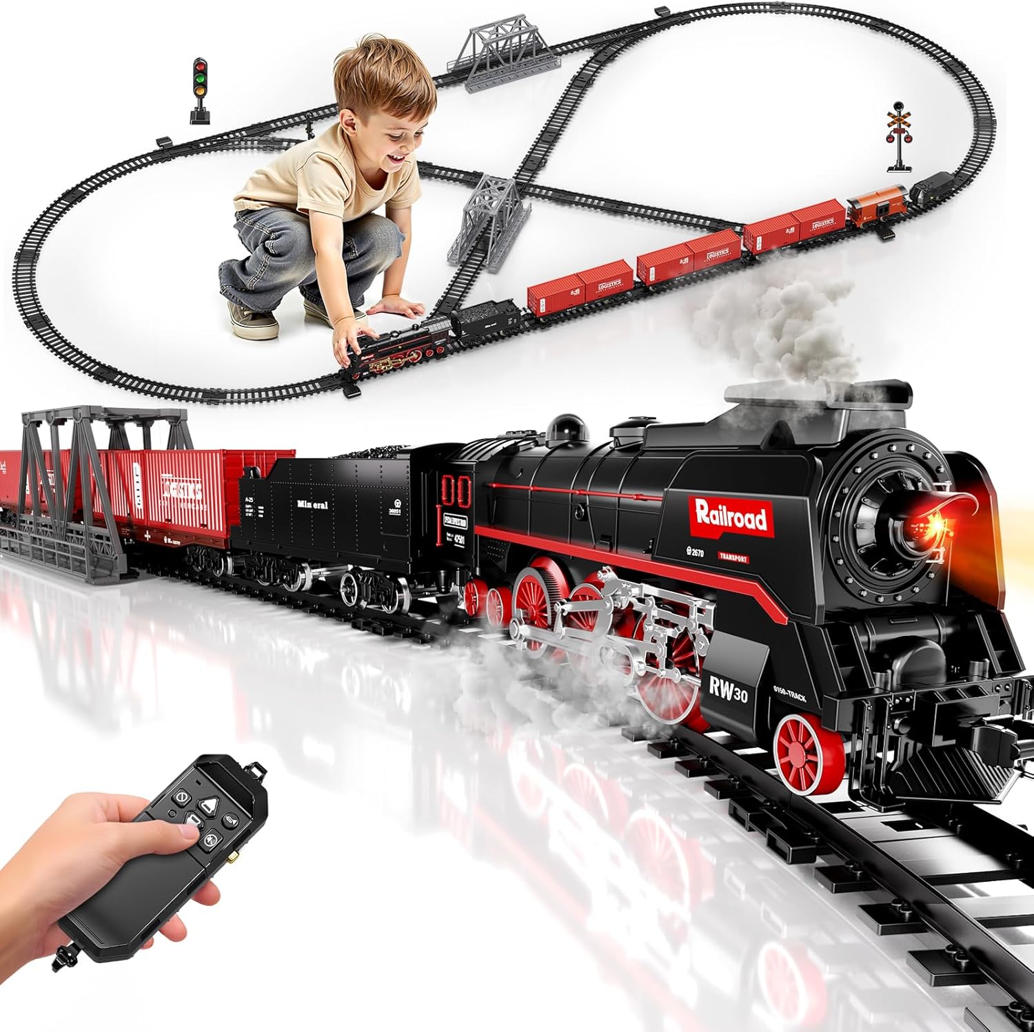Model Train Set, Remote Contro - Model Kit Train ulasan dan harga