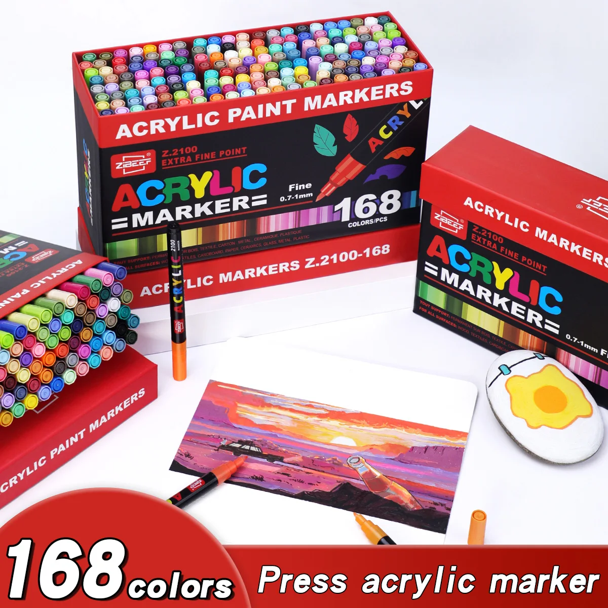 36-240 Colors Acrylic Paint Ma - Metallic Paint Set ulasan dan harga