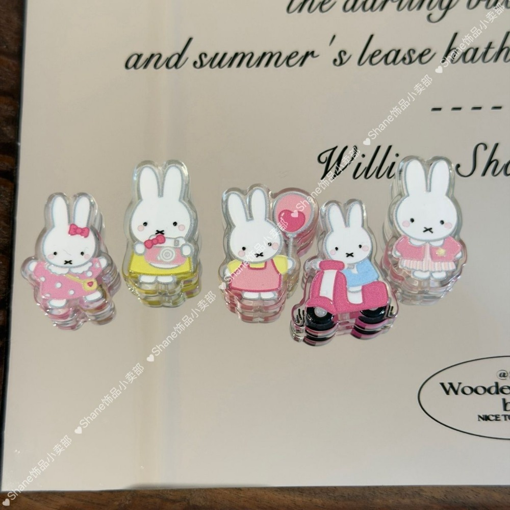Acrylic Miffy Rabbit Beads DIY - Model Kit Mobil ulasan dan harga