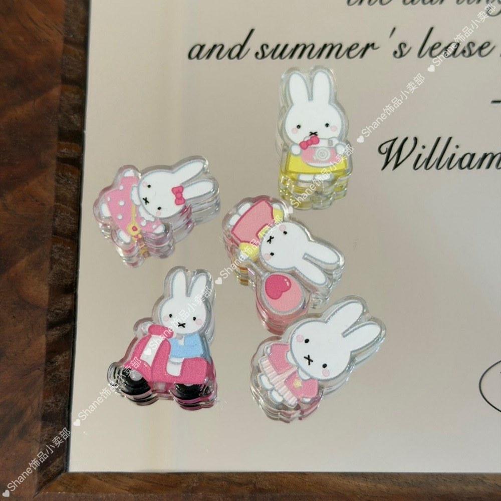 Acrylic Miffy Rabbit Beads DIY - Model Kit Mobil ulasan dan harga