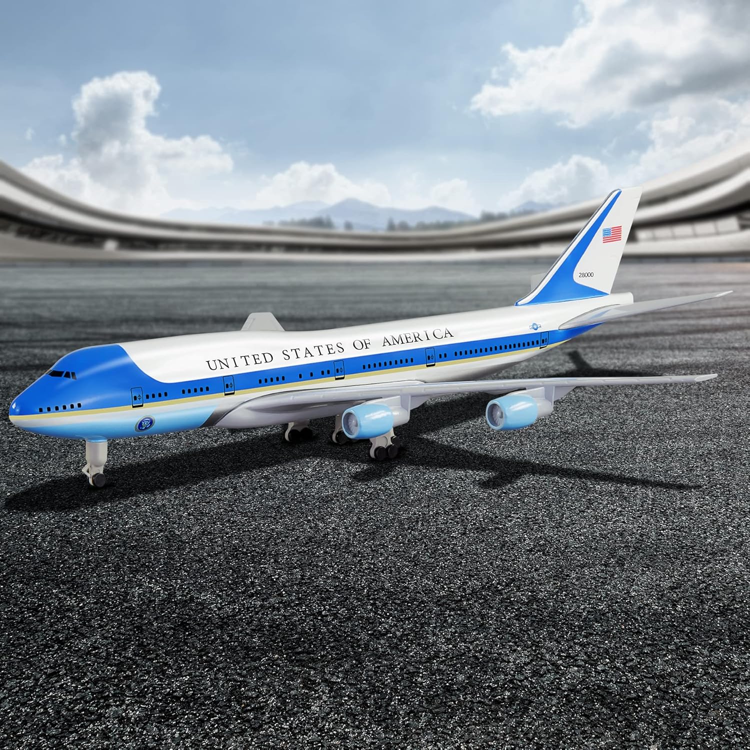 1/300 Scale Air Force One B747 - Model Kit Planes ulasan dan harga