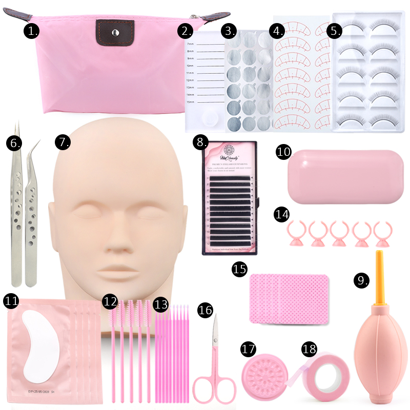 18 in 1 False Eyelash Extensio - Model Kit Tweezers ulasan dan harga