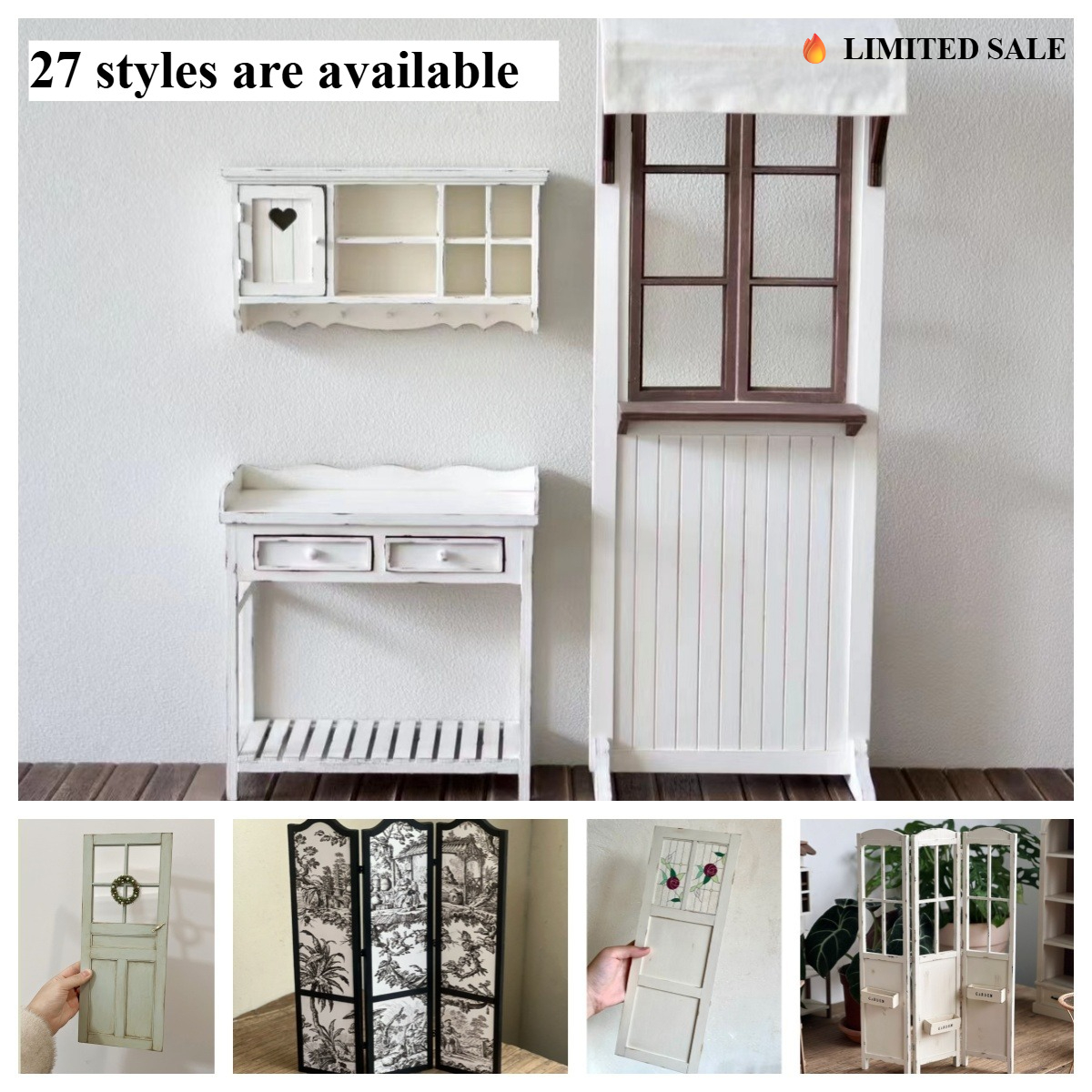 Rustic Miniature Room Divider  - Model Kit Vintage ulasan dan harga
