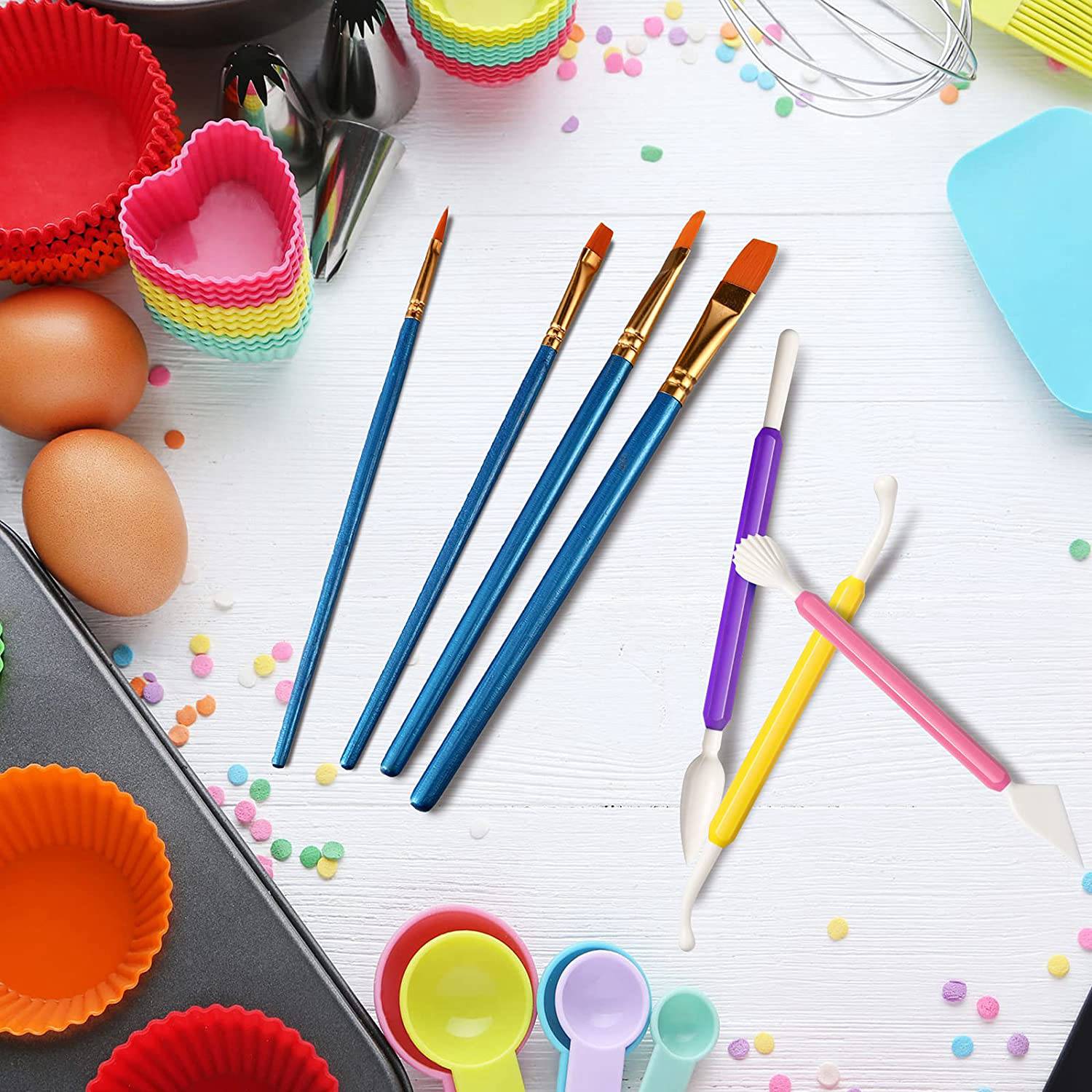 AB15-24 Pcs Cookie Decorating  - Model Kit Tweezers ulasan dan harga