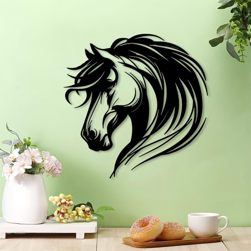 Vintage Horse Metal Wall Art,  - Model Kit Vintage ulasan dan harga