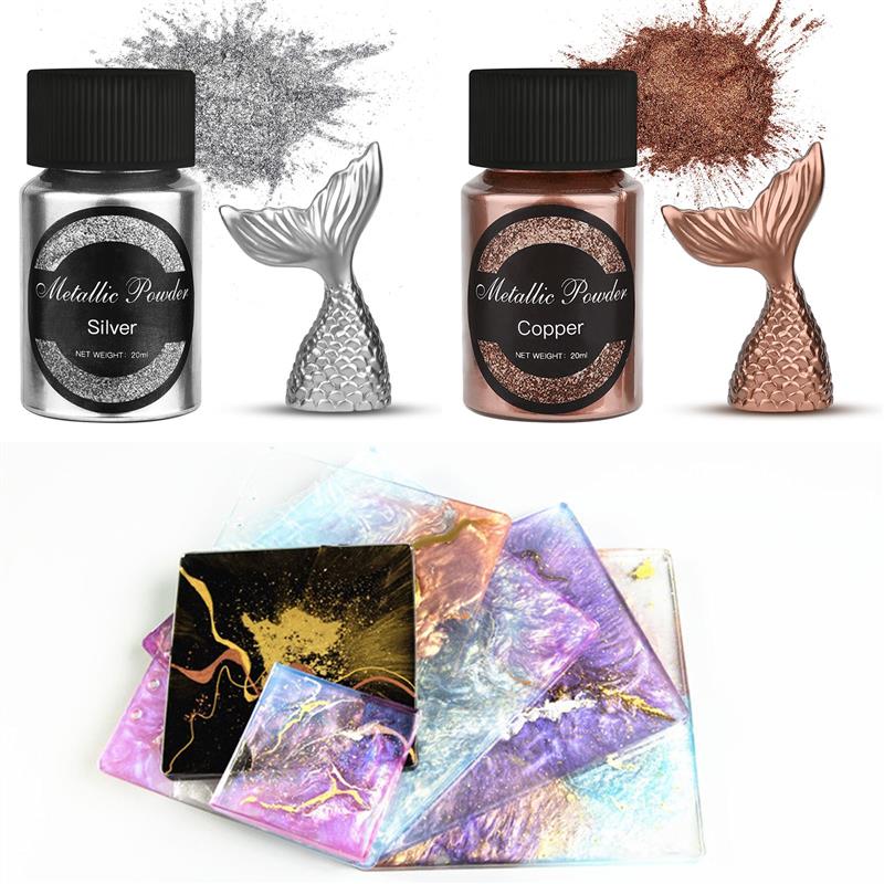 20 Ml Shimmer Metallic Gold Si - Metallic Paint Set ulasan dan harga