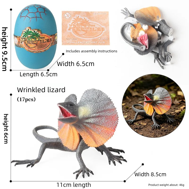 Oenux 4D Assembly Insect Repti - Model Kit Lizard ulasan dan harga