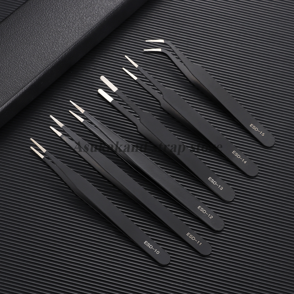 6pcs Precision ESD Anti-Static - Model Kit Tweezers ulasan dan harga