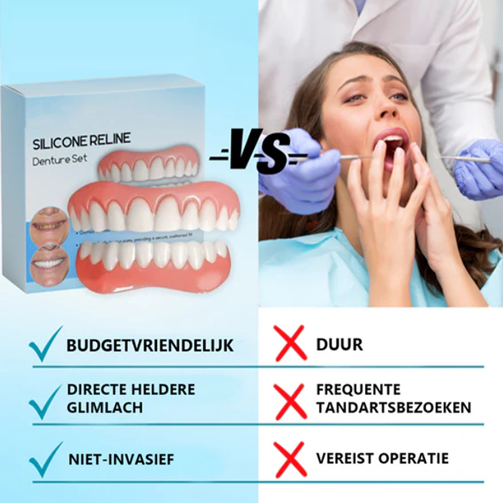 new1Pair Denture Silicone Kit  - Model Kit Tweezers ulasan dan harga
