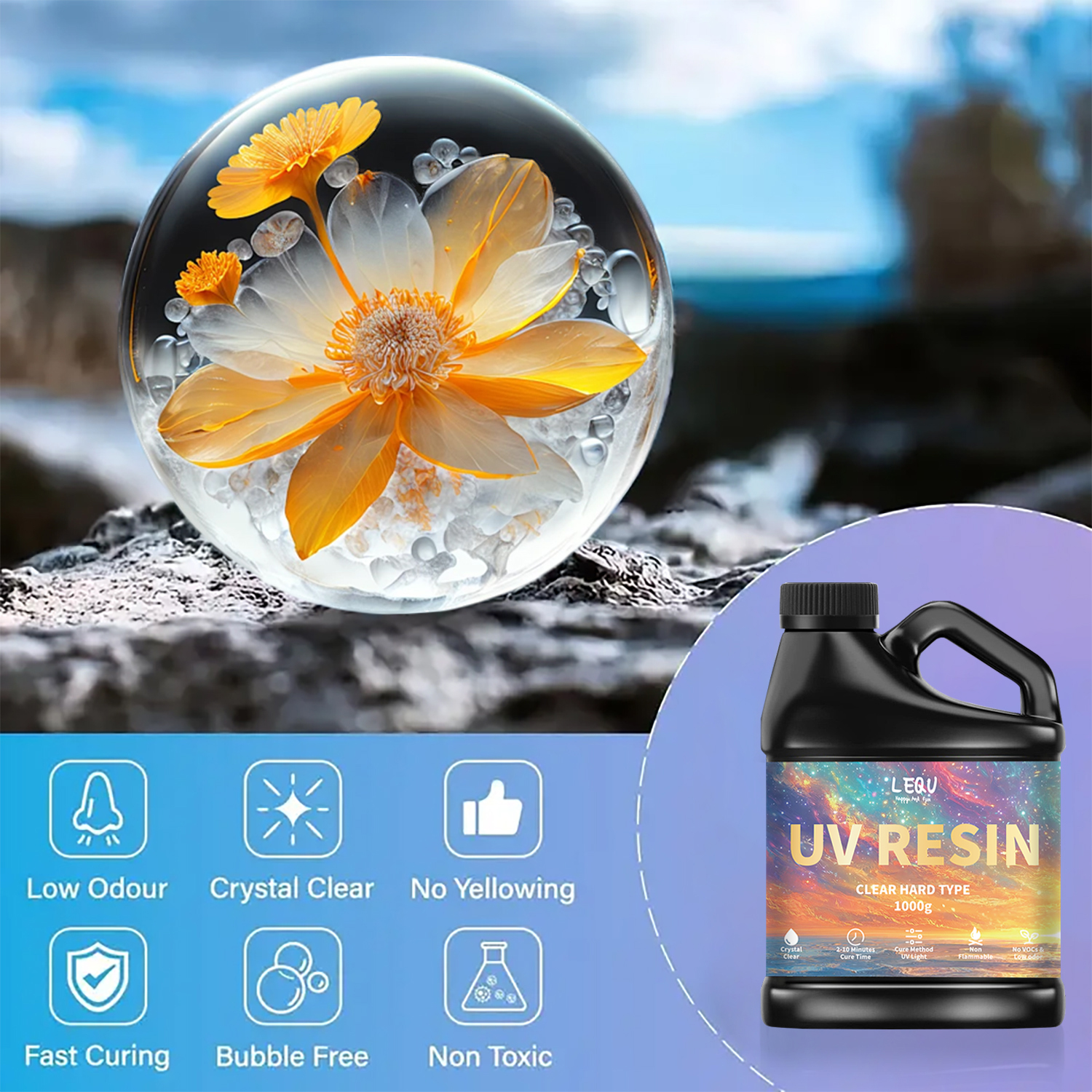 100/200/500/1000g UV Epoxy Res - Model Kit Resin ulasan dan harga