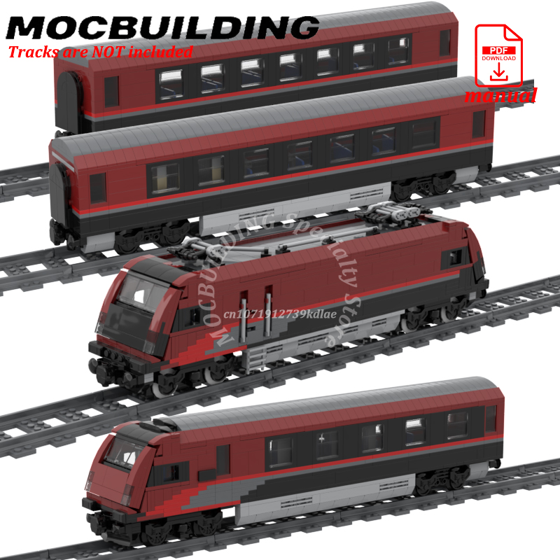 RJ Train Engine Model MOC Buil - Model Kit Train ulasan dan harga