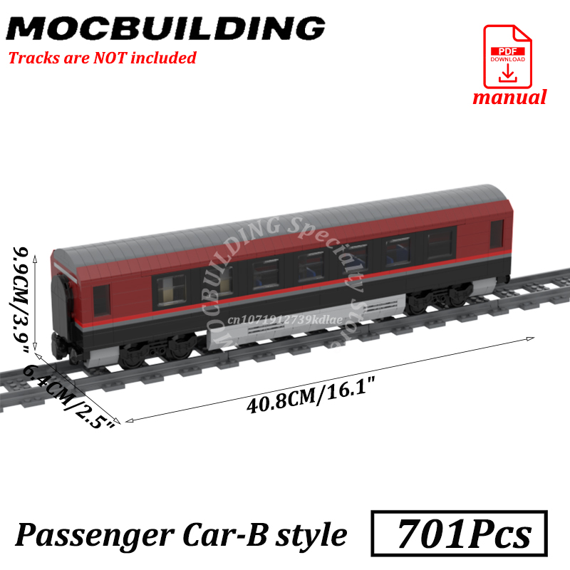 RJ Train Engine Model MOC Buil - Model Kit Train ulasan dan harga