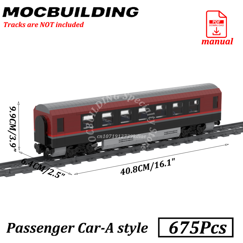 RJ Train Engine Model MOC Buil - Model Kit Train ulasan dan harga